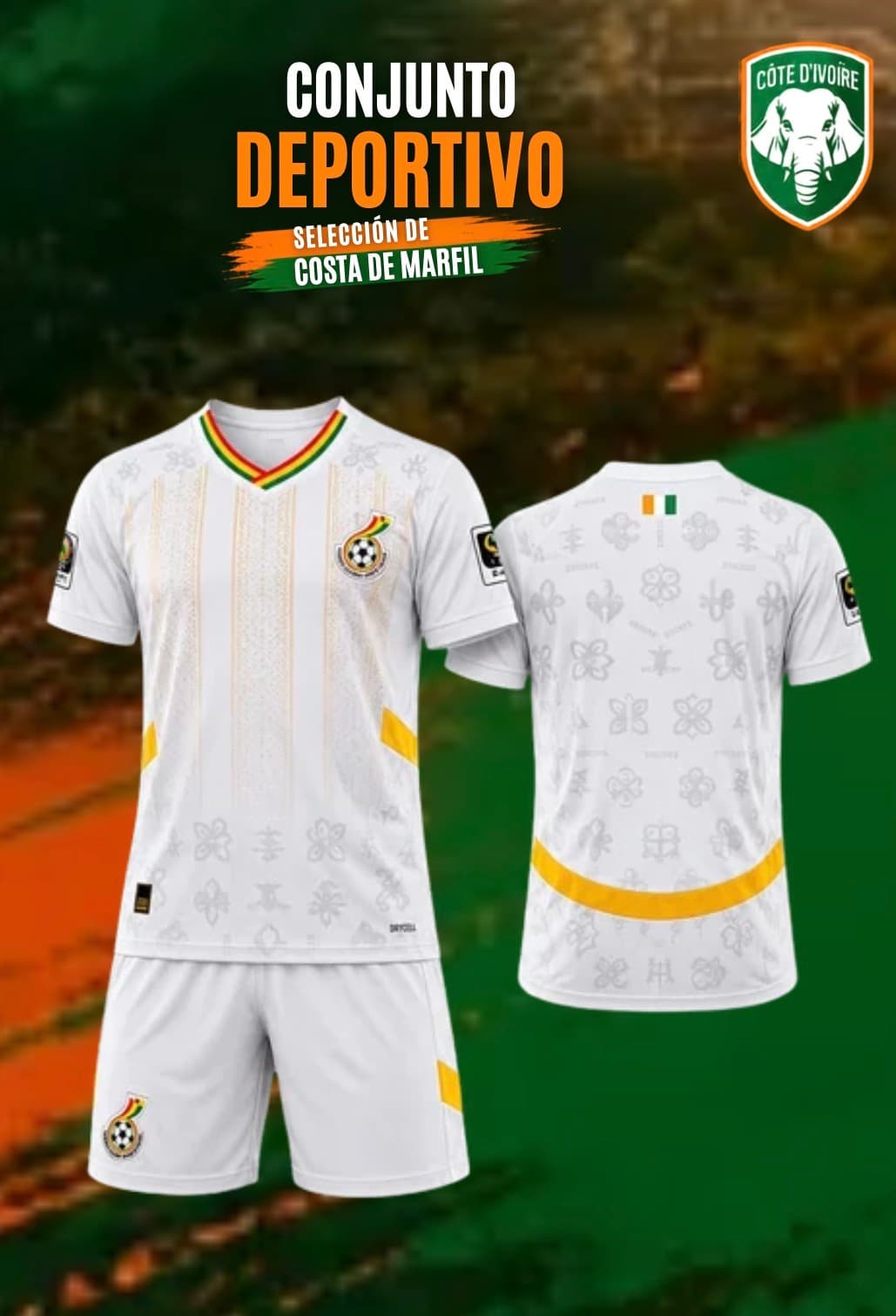 UNIFORME DE LA SELECCIÓN COSTA DE MARFIL