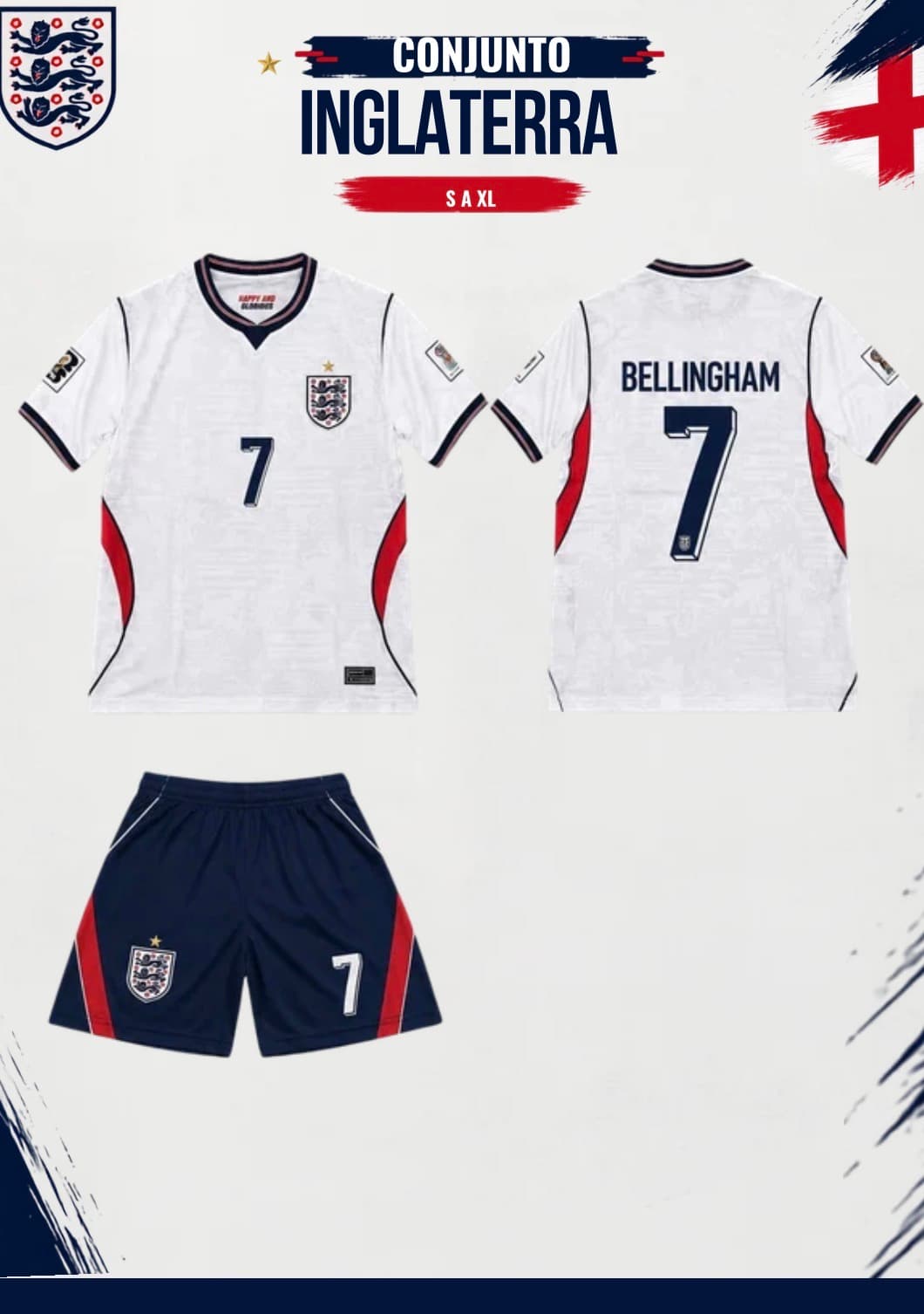 UNIFORME DE LA SELECCIÓN DE INGLATERRA
